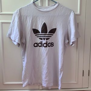White Short Sleeve Adidas T-Shirt
